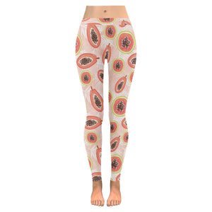 papaya leaves pattern Women's Legging Fulfilled In US