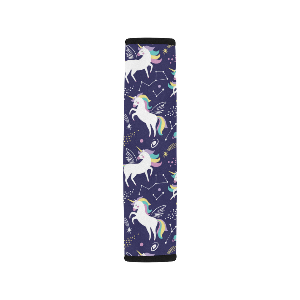Hand drawn cute unicorn star planet Car Seat Belt Cover
