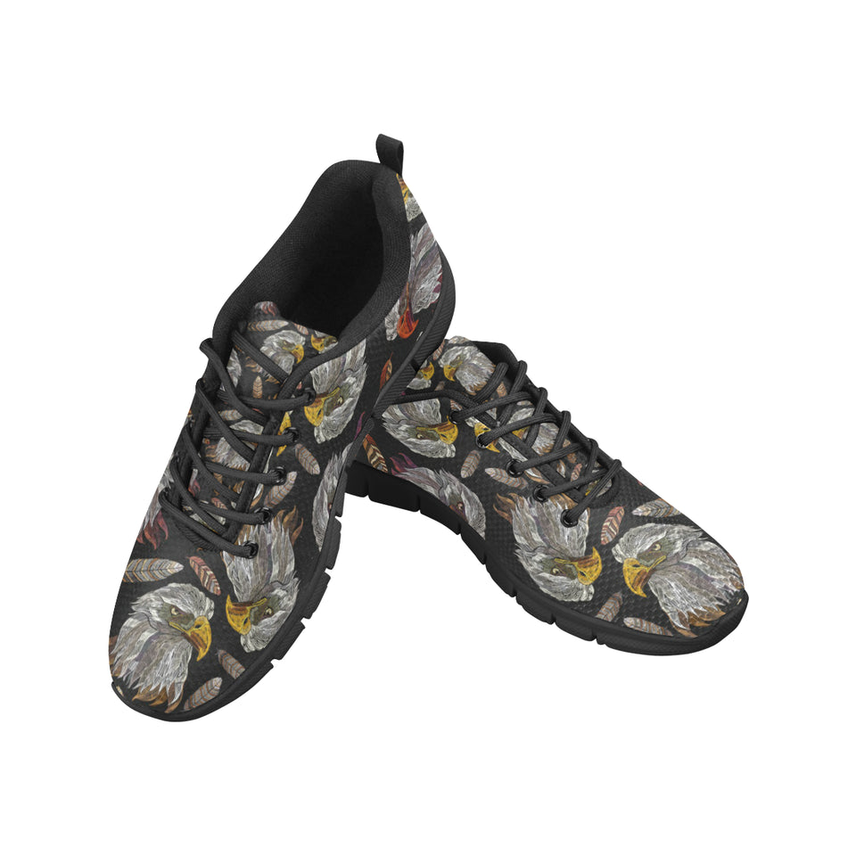 Eagle Pattern Print Design 05 Men's Breathable Sneakers ( Model 055)