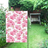 pink purple orchid pattern background House Flag Garden Flag