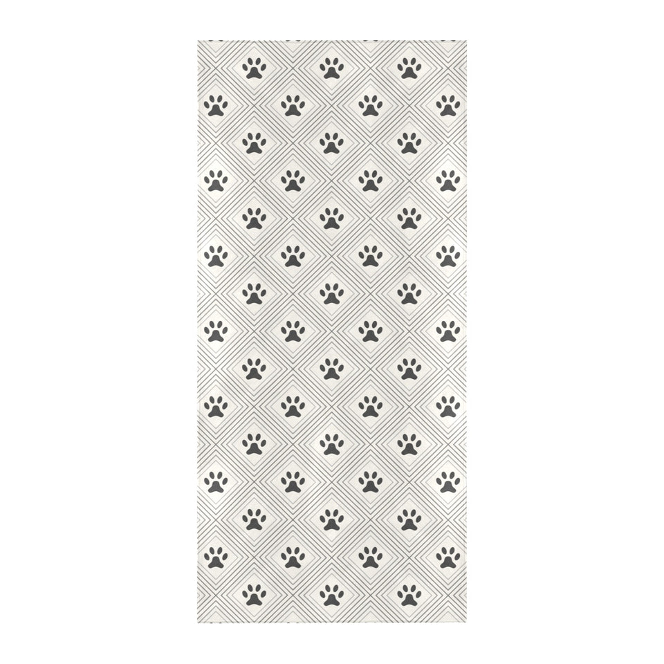 Dog Paws Pattern Print Design 03 Beach Towel
