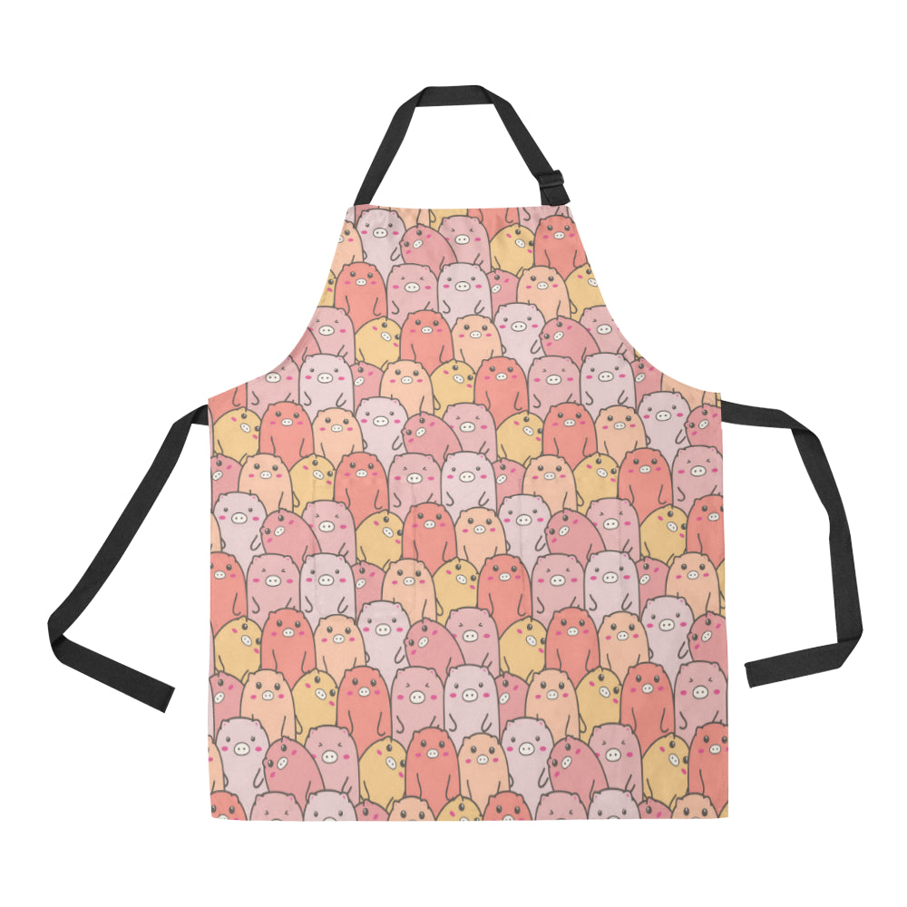 Pig Pattern Print Design 04 All Over Print Adjustable Apron