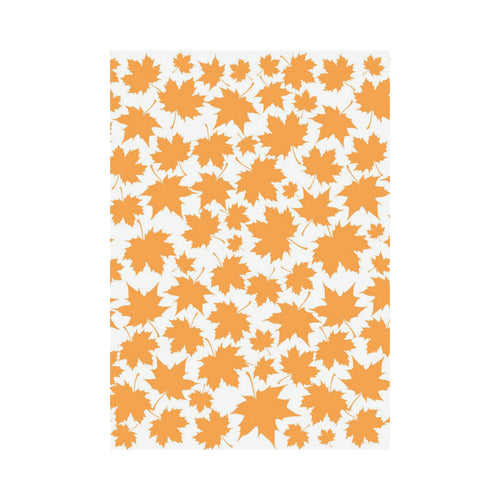 Orange Maple Leaf pattern House Flag Garden Flag