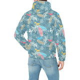 Squirrel Pattern Print Design 01 Men's Padded Hooded Jacket
