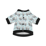 Lovely Sea Otter Pattern All Over Print Pet Dog Round Neck Fuzzy Shirt