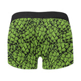 Green hop pattern Men's All Over Print Boxer Briefs Men's Underwear