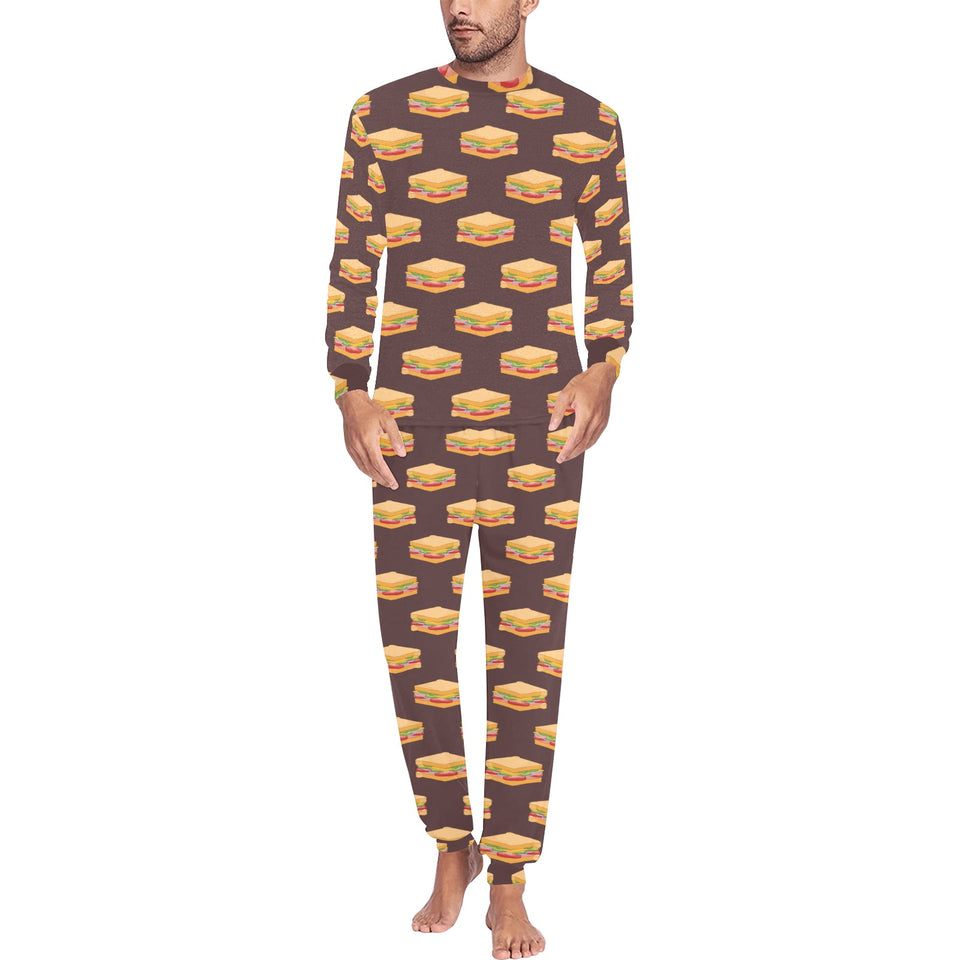 Sandwich Pattern Print Design 04 Men's All Over Print Pajama