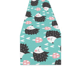 Hedgehog Pattern Print Design 03 Table Runner