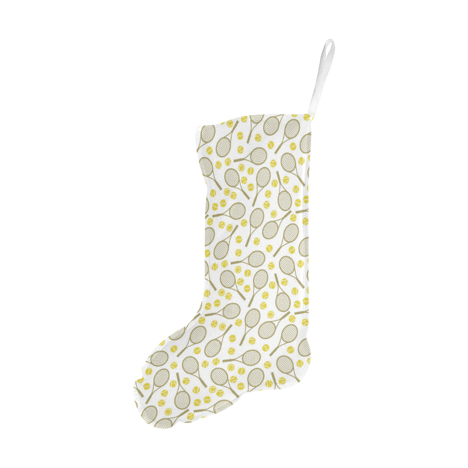 Tennis Pattern Print Design 02 Christmas Stocking