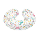 Colorful unicorn pattern U-Shaped Travel Neck Pillow