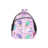 Cute ice cream cone animal pattern All Over Print Chest Bag