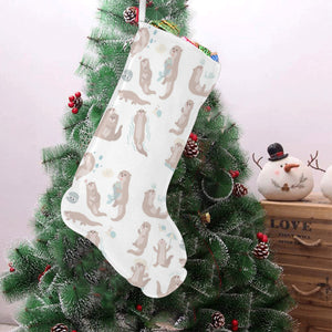 Cute sea otters pattern Christmas Stocking