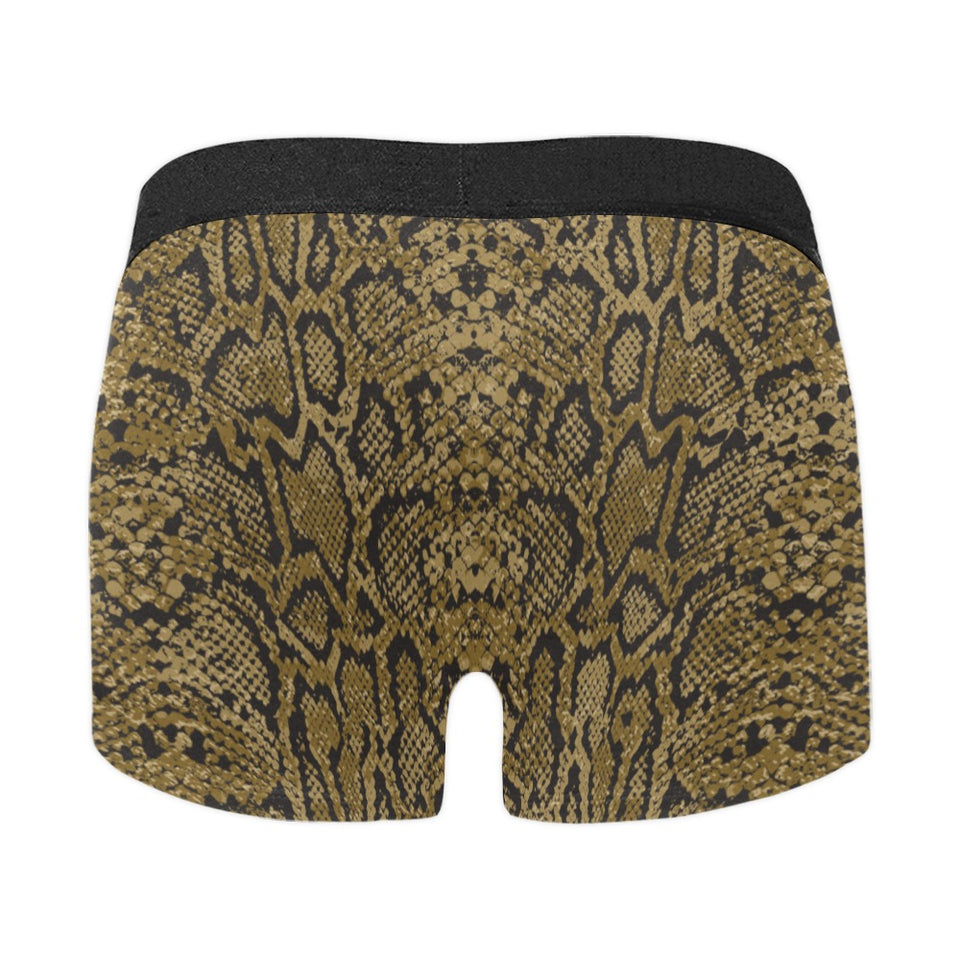 Snake skin pattern Men's All Over Print Boxer Briefs Men's Underwear
