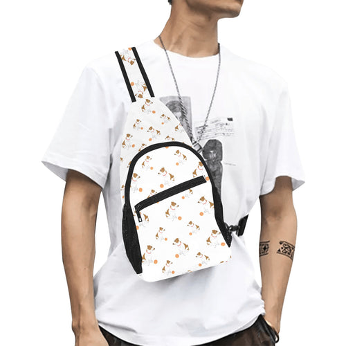 Jack Russel Pattern Print Design 05 All Over Print Chest Bag
