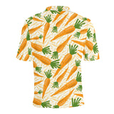 Carrot Pattern Print Design 01 Men's All Over Print Polo Shirt
