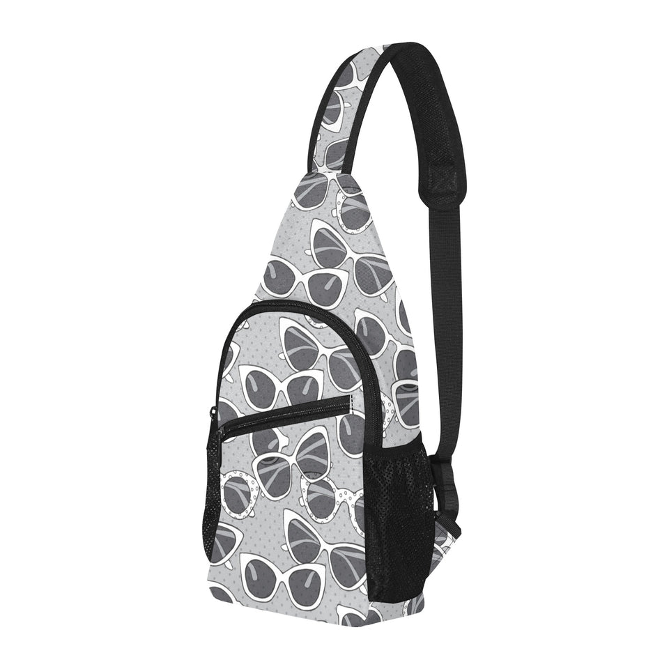 Sun Glasses Pattern Print Design 04 All Over Print Chest Bag