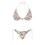 Colorful Chameleon lizard pattern Sexy Bikinis Two-Piece Swimsuits