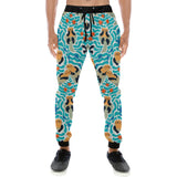 Cute sea otters fishe sea urchin pattern Unisex Casual Sweatpants