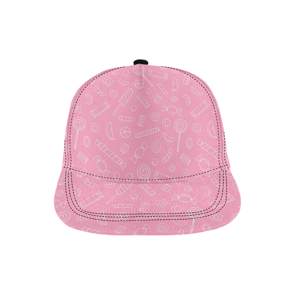 Sweet candy pink background All Over Print Snapback Cap