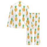Pineapples pattern Men's Long Pajama Set