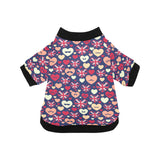 British Pattern Print Design 02 All Over Print Pet Dog Round Neck Fuzzy Shirt