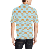 Pretzels Pattern Print Design 03 Men's All Over Print Polo Shirt