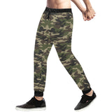 Dark Green camouflage pattern Unisex Casual Sweatpants