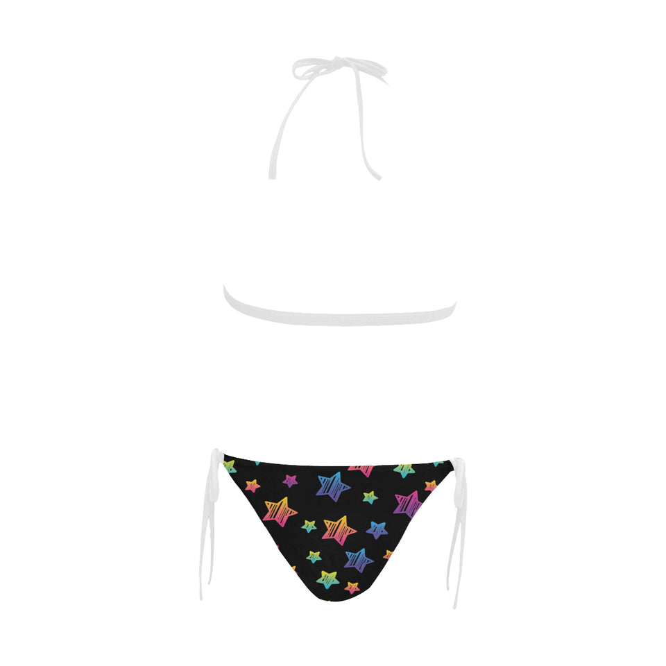 Colorful star pattern Sexy Bikinis Two-Piece Swimsuits