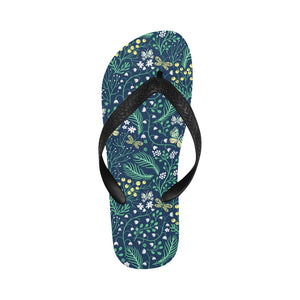 butterfly leaves pattern Unisex Flip Flops
