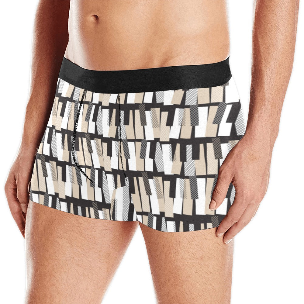 Piano Pattern Print Design 04 Men's All Over Print Boxer Briefs Men's Underwear