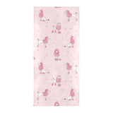 Poodle dog pink color theme Beach Towel