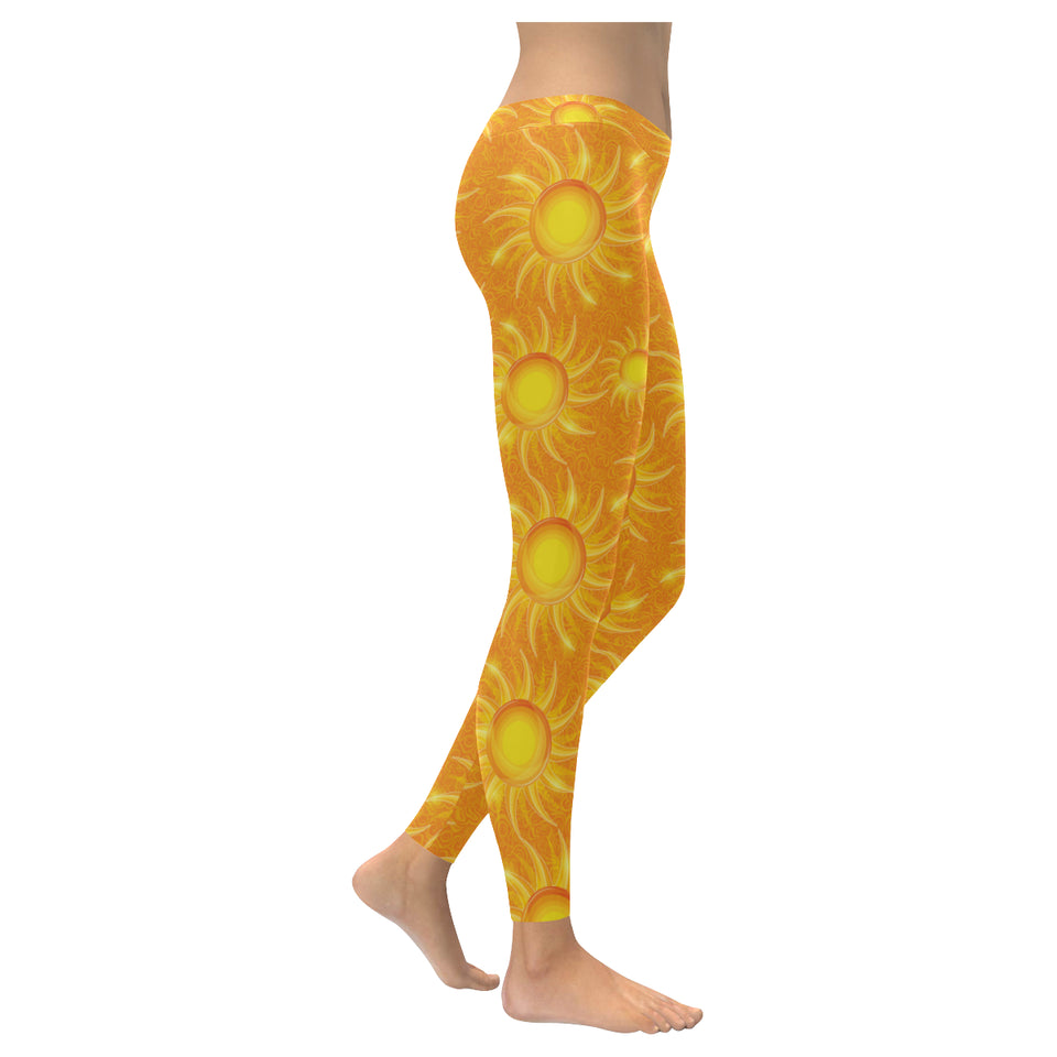 Sun orange background Women's Legging Fulfilled In US