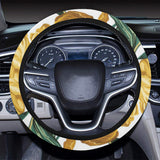 yellow tulips pattern Car Steering Wheel Cover