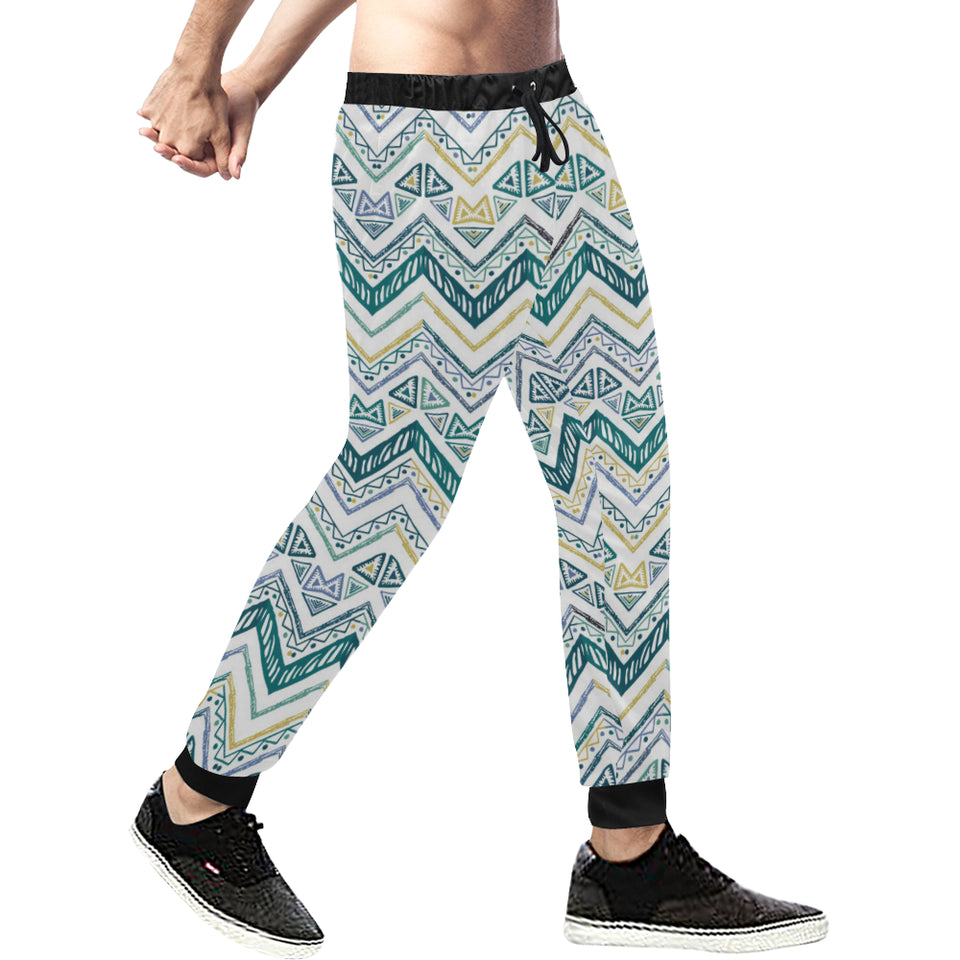 zigzag  chevron paint design pattern Unisex Casual Sweatpants