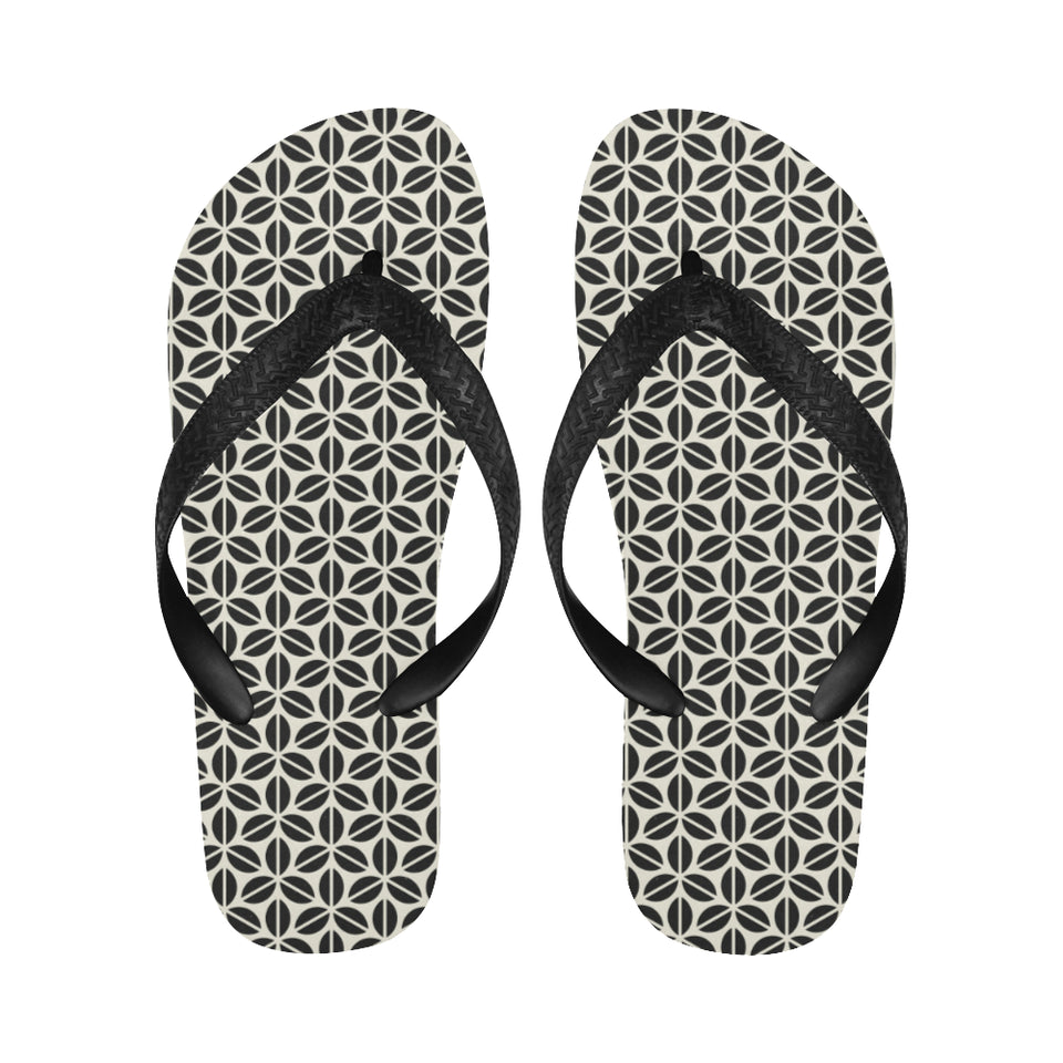 Coffee bean abstract modern pattern Unisex Flip Flops