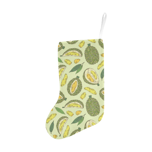 Durian leaves pattern background Christmas Stocking