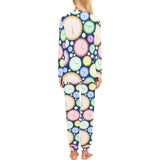 Colorful clock background Women's All Over Print Pajama Set