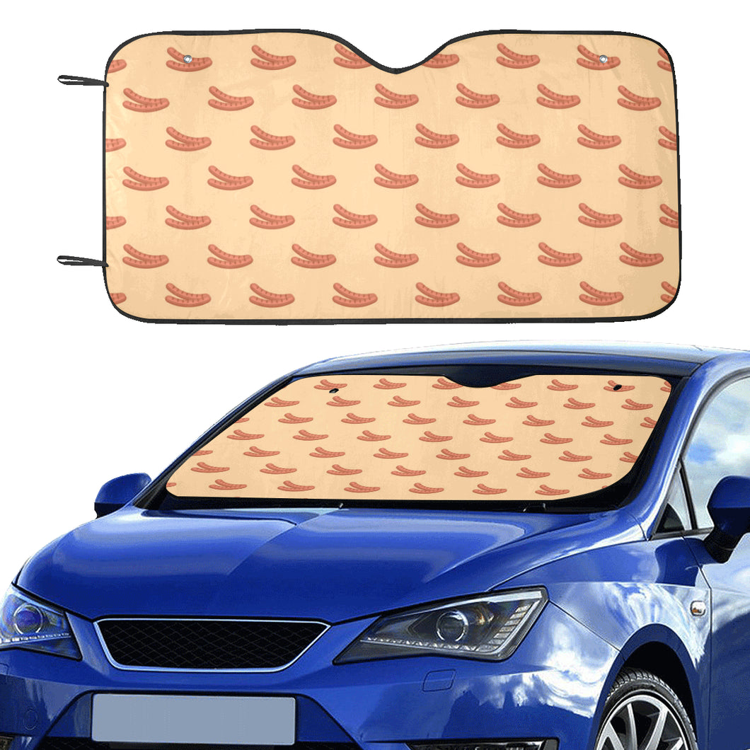 Sausage Pattern Print Design 03 Car Sun Shade