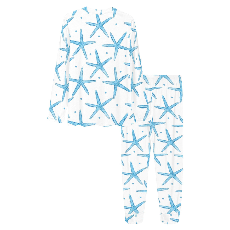 Watercolor starfish pattern Women's All Over Print Pajama Set