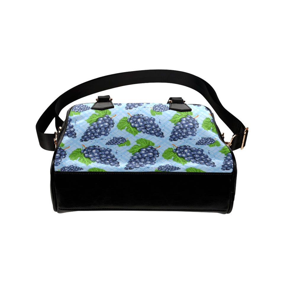 Watercolor grape pattern Shoulder Handbag