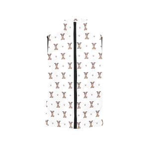 Greyhound Pattern Print Design 05 Women's Padded Vest