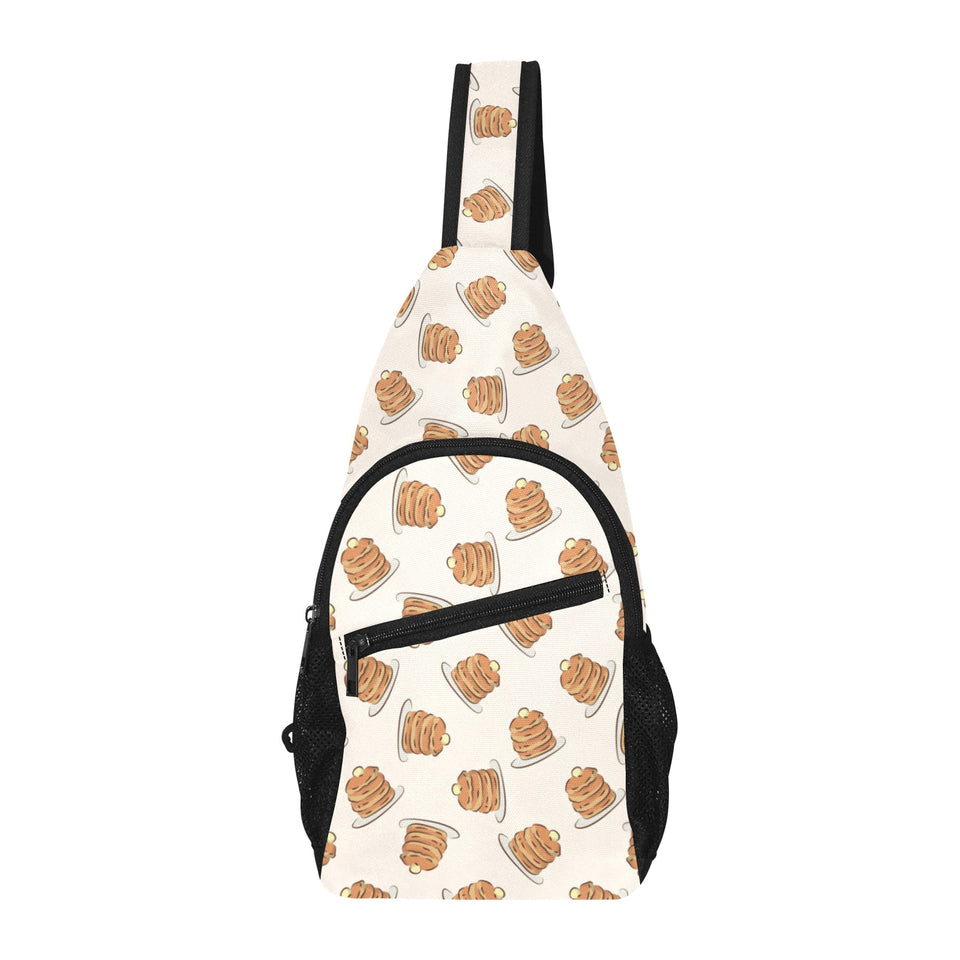 Pancake Pattern Print Design 01 All Over Print Chest Bag