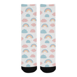 Cute rainbow clound pattern Crew Socks