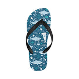Cute shark pattern Unisex Flip Flops