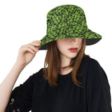 Green hop pattern Unisex Bucket Hat