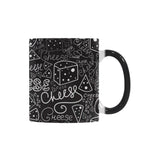 Handwritten cheese pattern Morphing Mug Heat Changing Mug