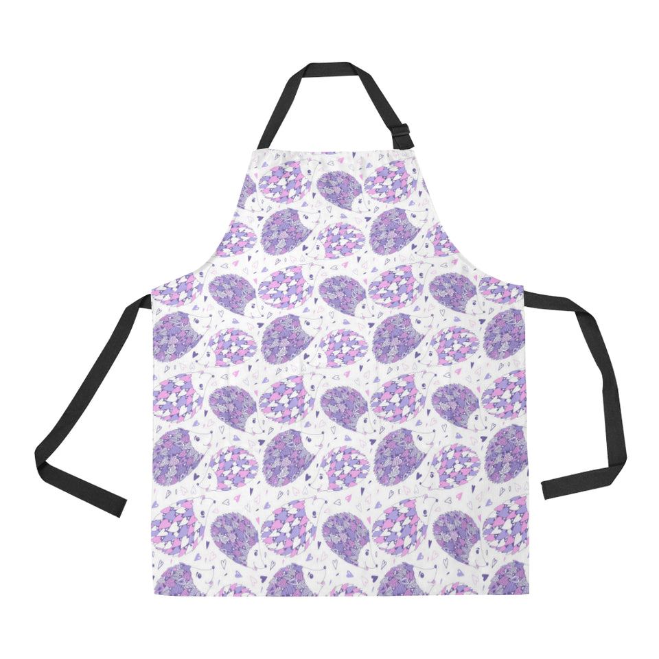 Hedgehog Pattern Print Design 05 All Over Print Adjustable Apron