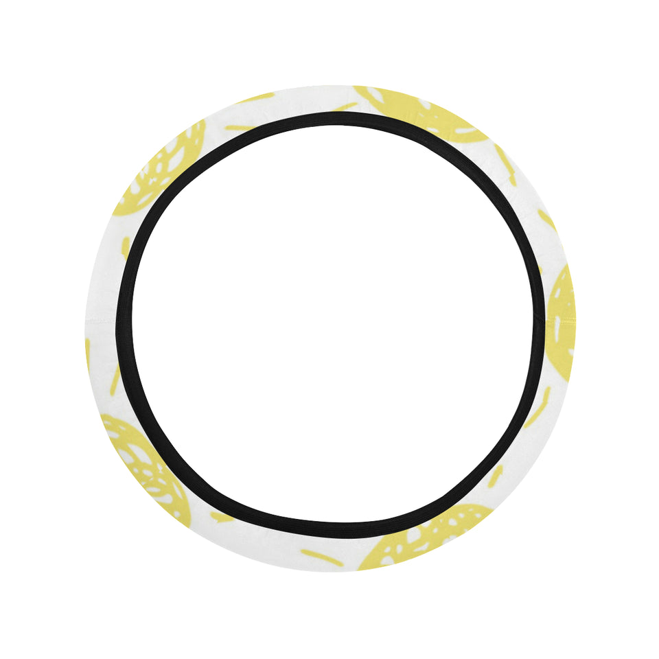 hand drawn sun pattern Car Steering Wheel Cover