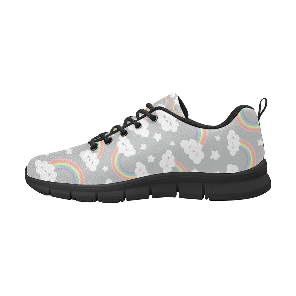 Cute rainbow clound star pattern Men's Sneaker Shoes