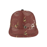 Koi Fish Carp Fish red background All Over Print Snapback Cap